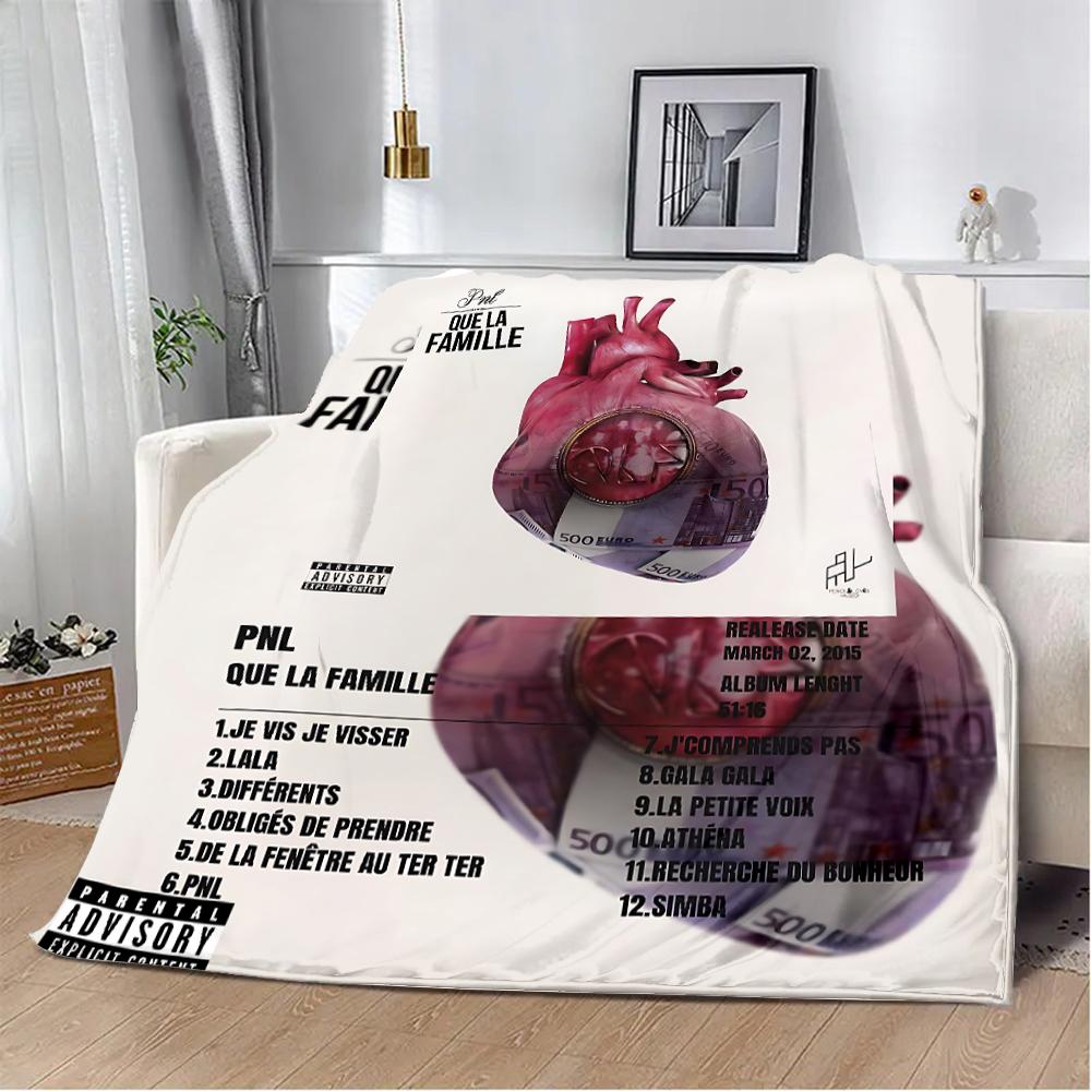 

Printed Blanket Picnic Blankets Rapper PNL QLF Singer Warm Blanket Soft and Comfortable Blanket Home Travel Birthday Gift 75cmx90cm
