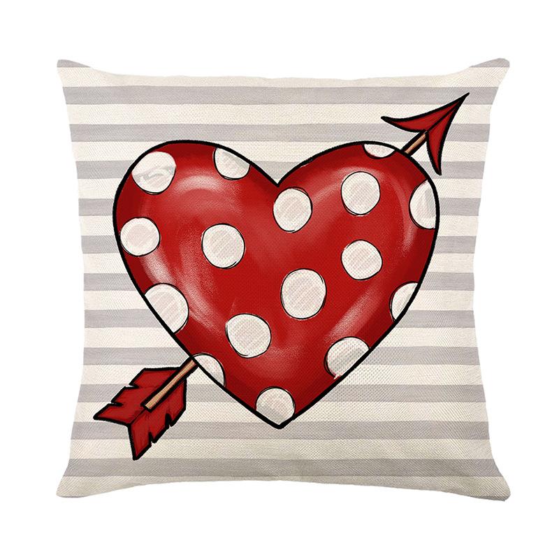 Valentine's Day Pillow Cover Love Pillow Sofa Decoration Pillow Festive Headboard Cushion Cover