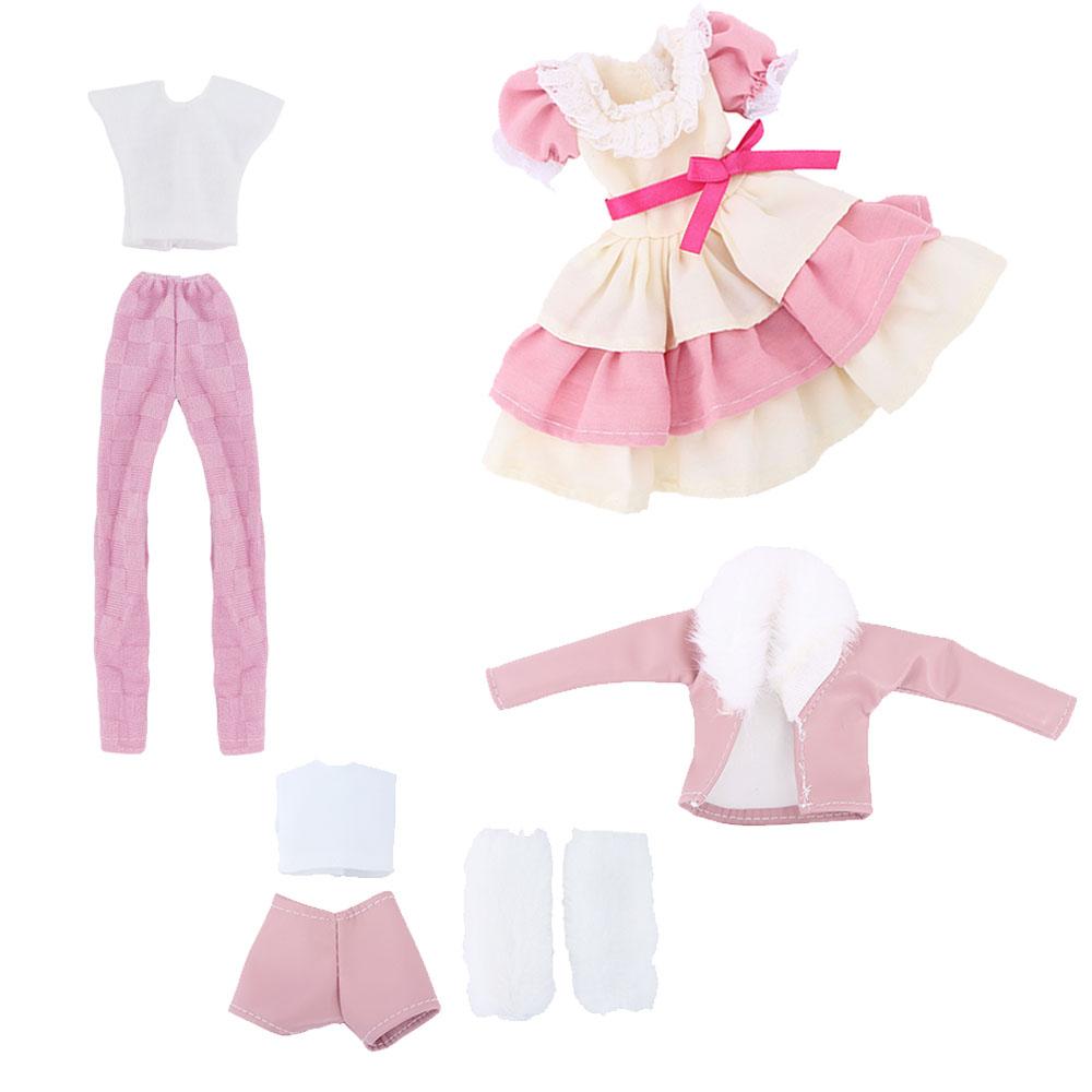 3 Set/Pack Fashion 30cm Doll Clothes High Quality Coat Fishtail Party Wear Dress Princess Gown Kids Toy Accessories Gift