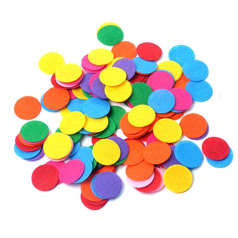 DIY Headwear Spacer Circles: Black & White 2.5cm/5.5cm Non-woven Felt