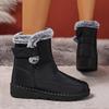 2025 Winter New Pure Color Women's Cotton Boots Fashion Anti-skid and Wear-resistant Warm and Comfortable Winter Women' Boots