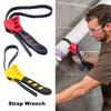 1/2Pcs Strap Wrench Oil Filter Wrench Rubber Strap Adjustable Belt Wrench Plumbing Sink Faucet Tool for Tight Spaces