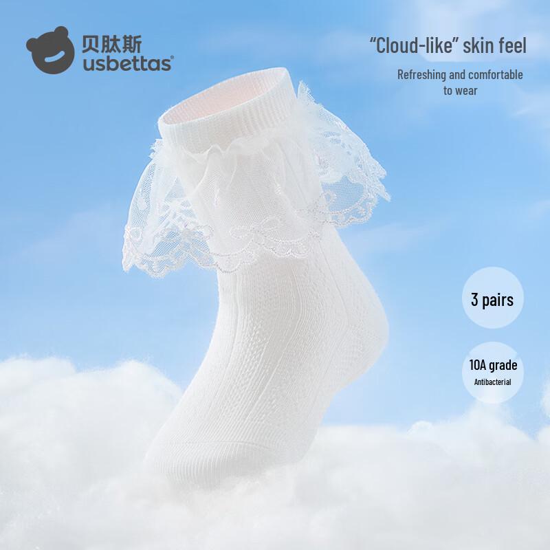 

Girls Breathable Lace Princess Dance Socks 14-16