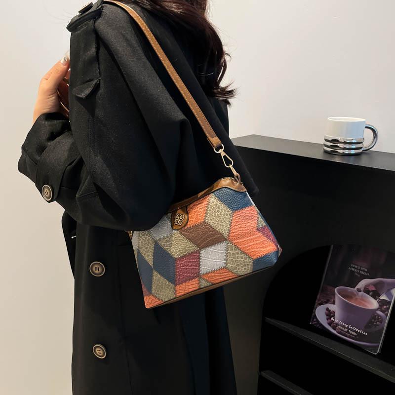 Bag for Women Designer Vintage PU Leather Handbag Quality Female Outdoor Daily Messenger Classic Ladies Shoulder Crossbody Purse