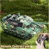 2024 Ny 11-kanals banddriven fjärrstyrd tankleksak Stor laddning Ljud och ljus 99A Simulerad pansarfordonsmodell Elektrisk leksak Pojkpresent