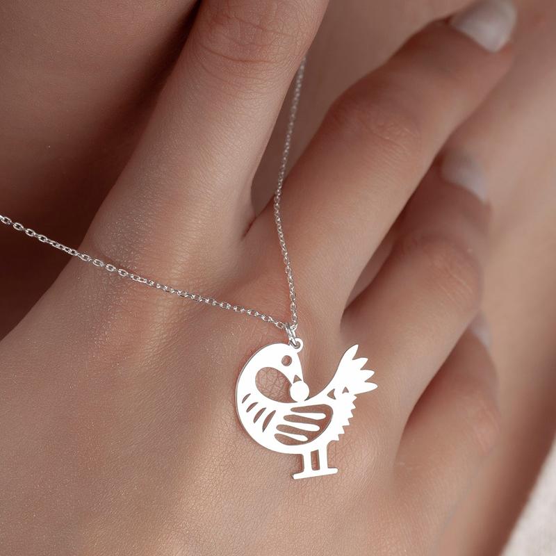 

Африканская подвеска-ожерелье с птицей Санкофа для женщин, из нержавеющей стали, с символом Адинкра