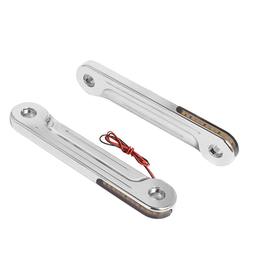 Harley Road King Dual LED Light & Shock Absorption Bracket