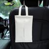 Car Tissue Holder for Dispenser with Woven Visor Hanging Napkin Pattern Universal Armrest