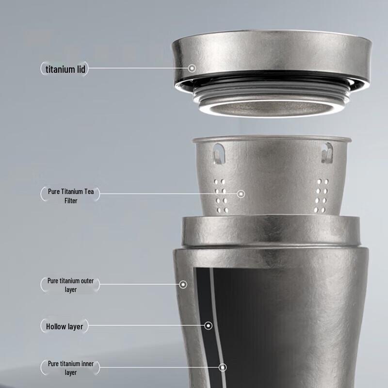 Mingzhan MZ8007 Reintitan Isolierte Teetasse