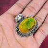Yellow Triplet Opal Pendant, 925 Sterling Silver Pendant Jewelry, Handmade Pendant Gemstone Jewelry