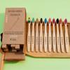 Custom Packing Logo Bpa Free Soft Biodegradable Eco-friendly Bamboo Toothbrushes 10 Pack for Children