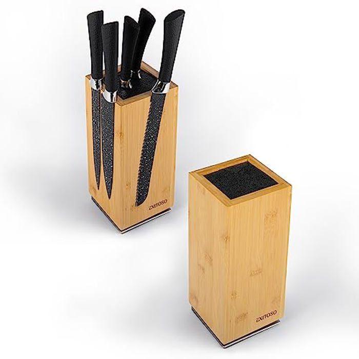 Bloc à couteaux - exitoso - rotatif 360° - 20 couteaux - aimants externes - beige