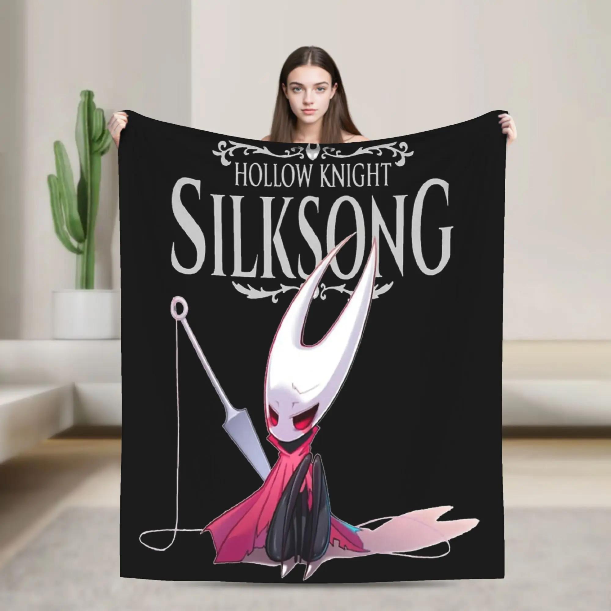 Hornet Hollow Knight Silksong Flannel Blanket Bug Warrior Soft Throw Blanket for Home x cm 100x150cm