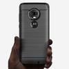 Funda de Fibra de Carbono de Lujo para moto g7 plus G7+ Funda Suave Protectora Completa para Moto G7 Plus Funda de Silicona a Prueba de Golpes