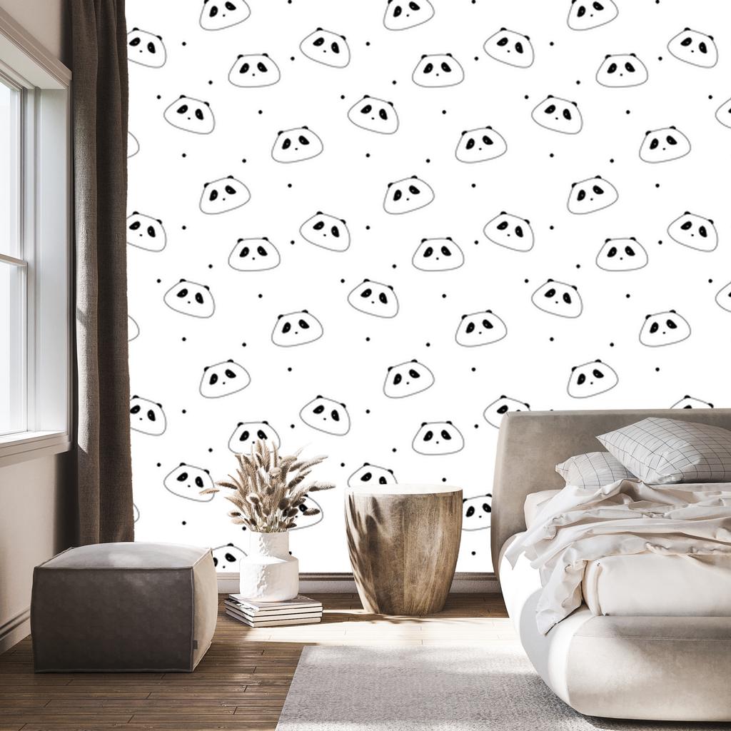 Panda wallpaper for living room and bedroom 50x1000