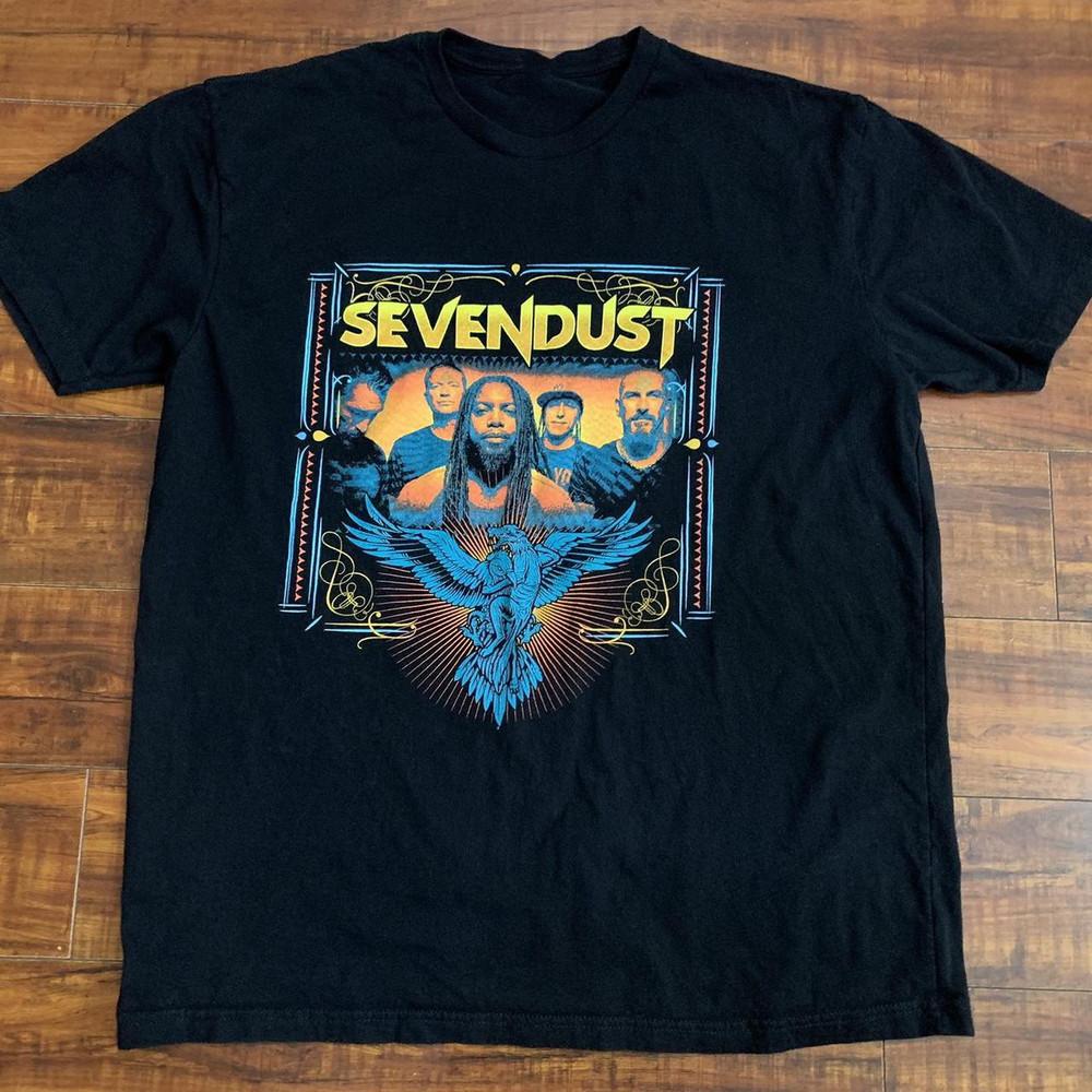 Superficial Drug Sevendust Band Black T-Shirt Cotton  16D595 Unisex T-Shirt S