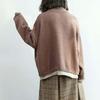 Sweater for Women Autumn Winter Thickened Warm Knitted Stretchy Long Sleeve Oversize Top