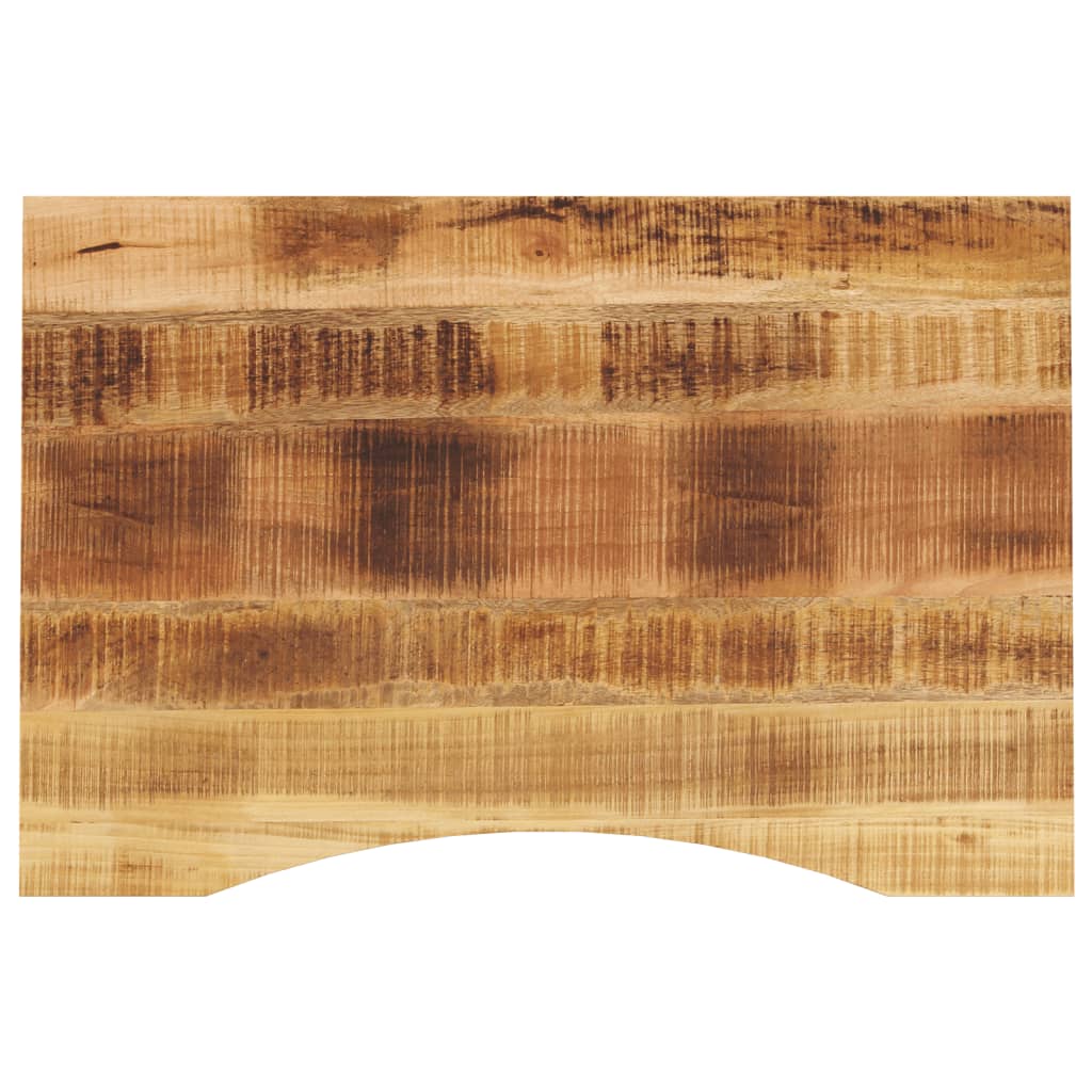 Vidaxl Blat Biurka, Z Wycięciem, 90X60X2,5 Cm, Surowe Drewno Mango