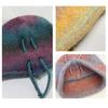 Gradient Color Beanies Skullies Knitted Drawstring Slouch Hat Fashion Bonnet Hat