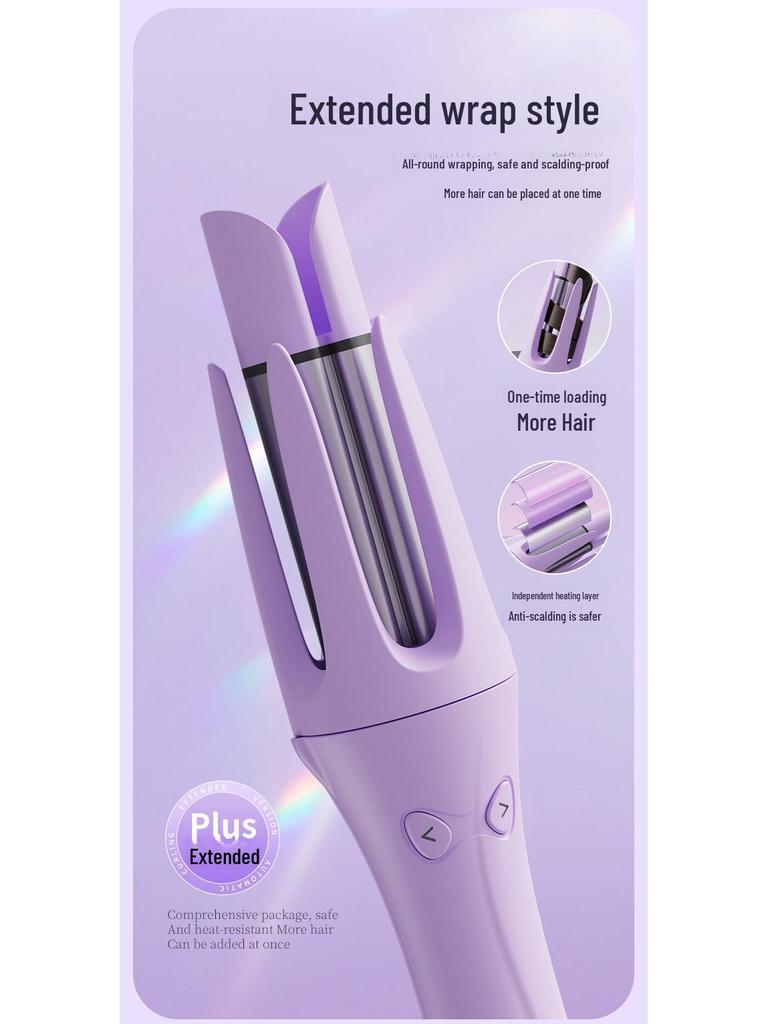 32mm Automatic Negative Ion Curling Iron - Damage-Free, Water Ripple & Big Wave Styling Tool for Women