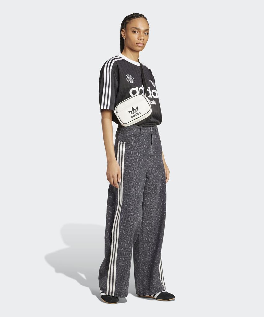 ADIDAS Denim Loose Pants - Leopard: Charcoal / Ka2679