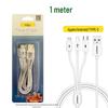 PISEN Aluminum Alloy 3-in-1 Braided Data Cable for Apple, Android, Type-C Devices