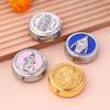 Retro Metal Holy Communion Saint Benedict Rosary Gift Boxes Round Religious Jewelry Packing Case