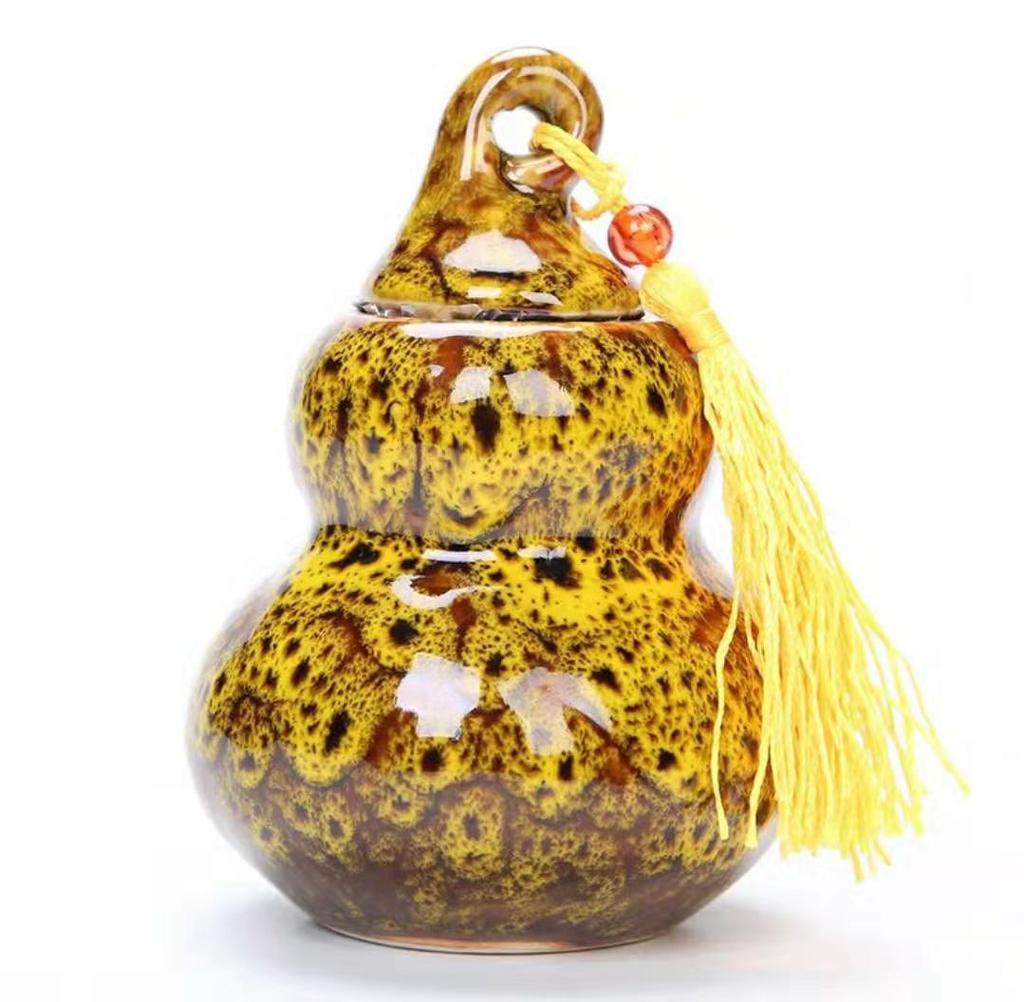 Creative Ceramic Small Tea Pot Kiln Turned Vintage Storage Candy Jar Portable Tea Set Accessories Medicine Powder Food Container