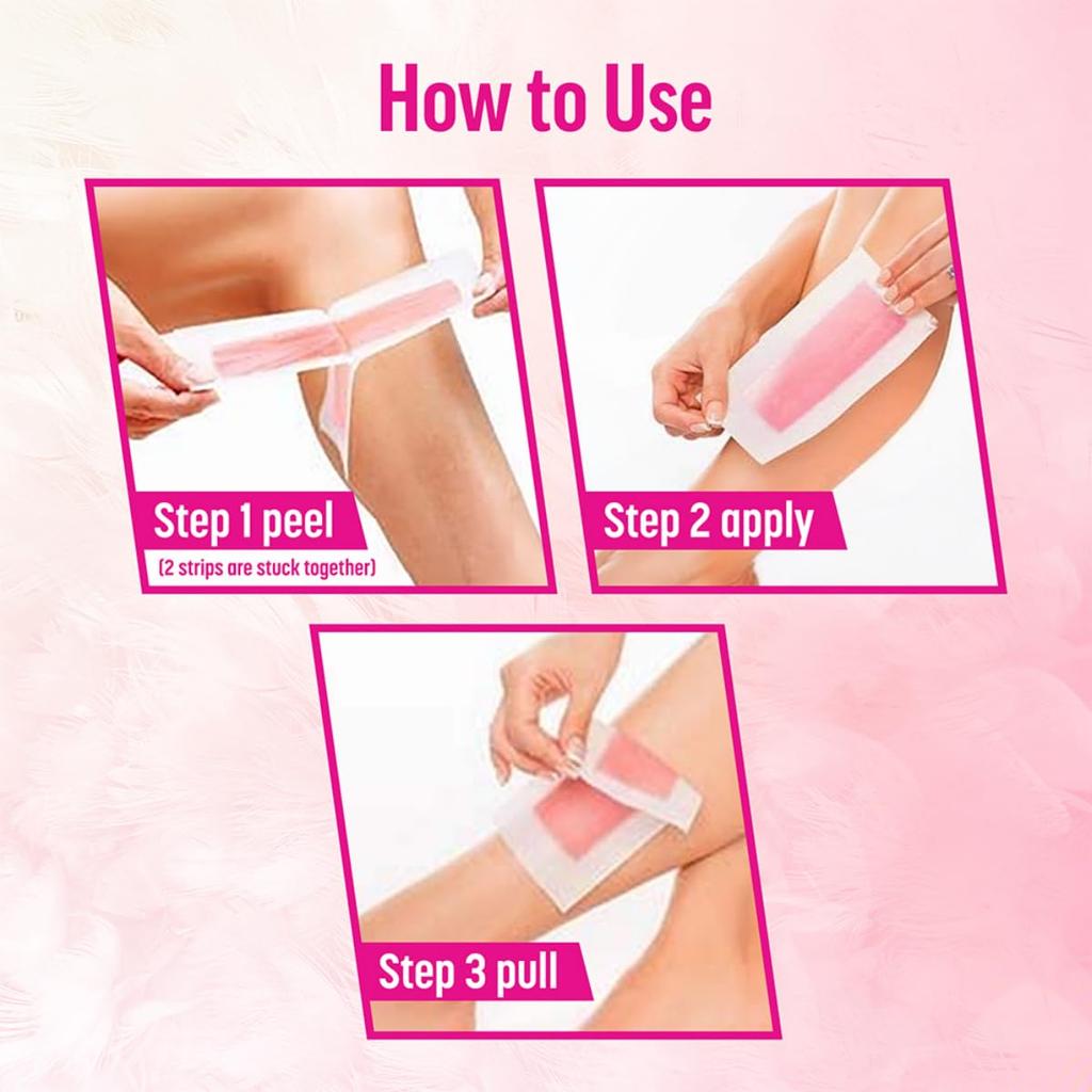 Veet Professional Waxing Strips Kit for Dry Skin, 20 Strips (Pack of 3) | Gel Wax Hair Removal for Women | Up To 28 Days of Smoothness