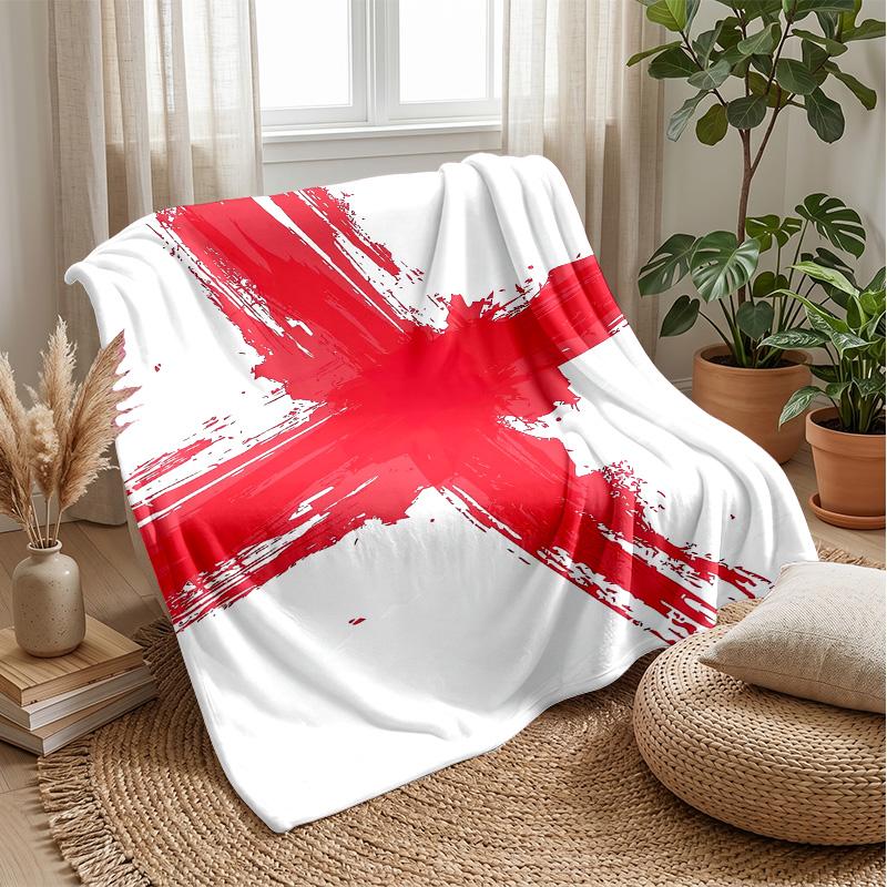 England national football team Theme blanket Soft Flannel Blanket Plush Throw Blanket Cozy Sofa Bed Blanket for Home Decor