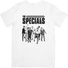The Specials SKA Music T-Shirt Unisex in Cotone di Qualità Bianca per Uomo Donna.