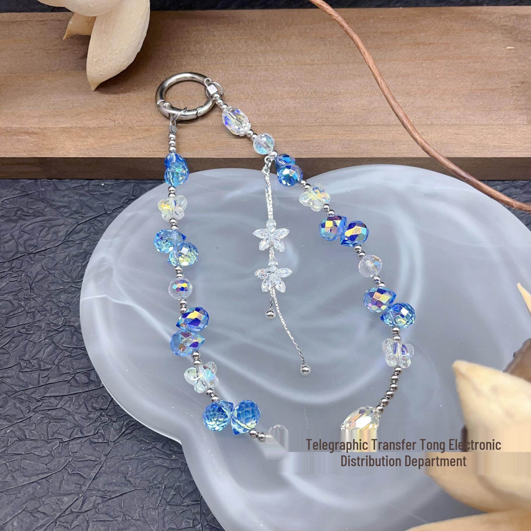 

Crystal Beaded Mobile Phone Case Chain & Pendant