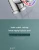 304 Stainless Steel Rotatable Anti-Splash Kitchen Faucet with Hot/Cold Mixing for Vegetable Sink
