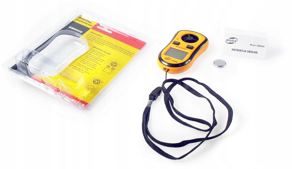 Anemômetro Medidor de Vento Temperatura Velocidade do Ar Medição