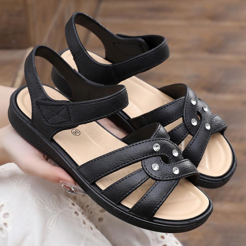 

2025 new style casual single-layer shoes comfortable summer fashionable slippers fashionable casual comfortable sandals 36 [one size smaller]