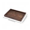 Tray Versatile Black Walnut Wood Serving Sleek for Entertaining