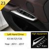 BBJS7 Accessories for BMW X3 X4 F25 F26 Car Inner Gearshift Air Conditioning CD Panel Door Armrest Cover Trim Decorative Car Stickers