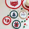 Woven Cotton Rope Christmas Coaster Heat Resistant Insulated Mat Snowman Pot Table Mat  Kitchen