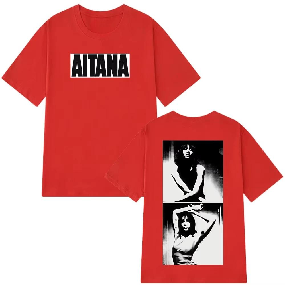 2026 Hot Sale Singer Aitanas Print TShirts Unisex Women Short Sleeve Vintage T Shirt Summer Cotton Fashion Hiphop Loose Tshirts