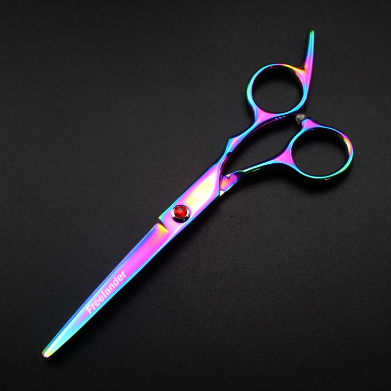 6.0 Inch Black New Professional Hairdressers Hair Scissors Japan 440C Barber Big Cutting Scissors Thinning Shears Hair Clipper