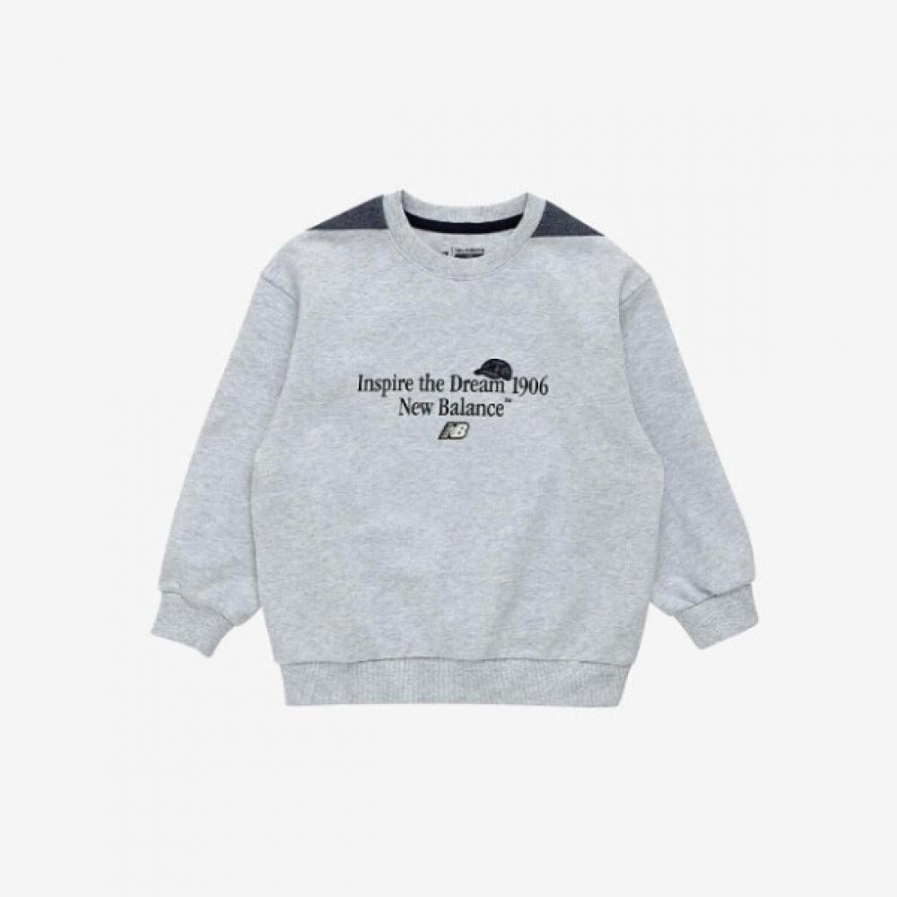 

New Balance Kids Long Sleeve Tee Street Crew Denim Mix 150