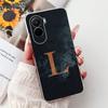 For Xiaomi Poco M7 4G Case Cover Transparent Aesthetic A-Z Letters Fashion Flowers Crown Soft Bumper Casing