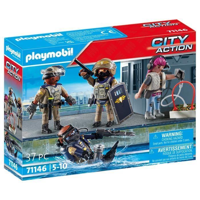 

PLAYMOBIL 71146 Команда спецпризначення з бандитом, Поліцейські, City action, 37 деталей, Від 5 років чистий