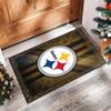 Pittsburgh Steelers Crystal Velvet Carpet Soft Anti?Slip Floor Mat Comfortable Home Living Room Bedroom Decor Rug