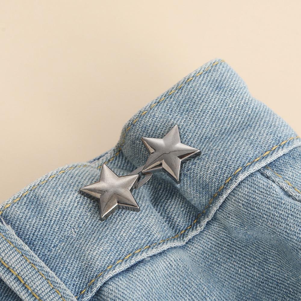 

Adjustable Seamless Invisible Waist Buckle Jeans Waist Tightening Tool чёрный