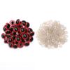 Handmade Dual-Color Cartoon Doll Eyes – Red Crystal Pupils Accessory