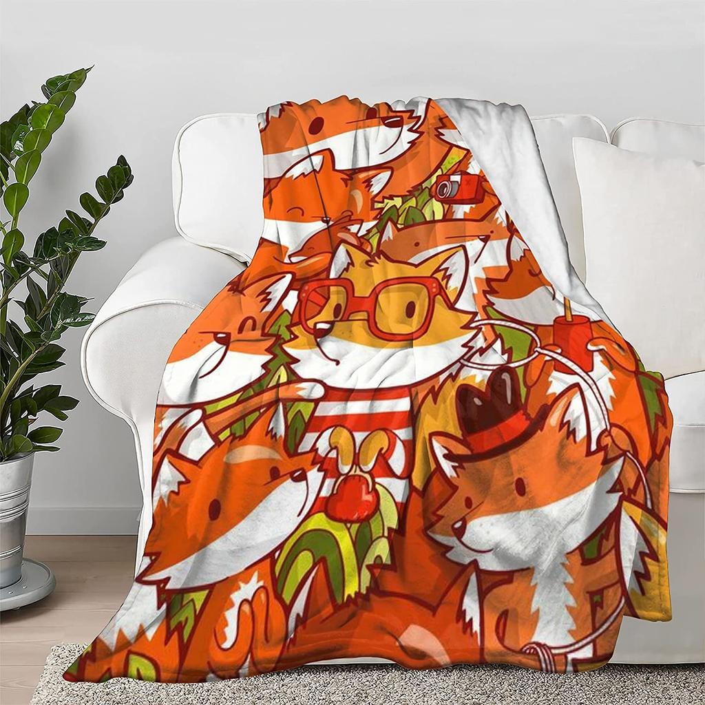 Cat Blanket Cute Cat Decor Animal Throw Blanket Cat Gifts for Cat Lovers Girls Boys Super Warm Soft Lightweight Flannel Blanket