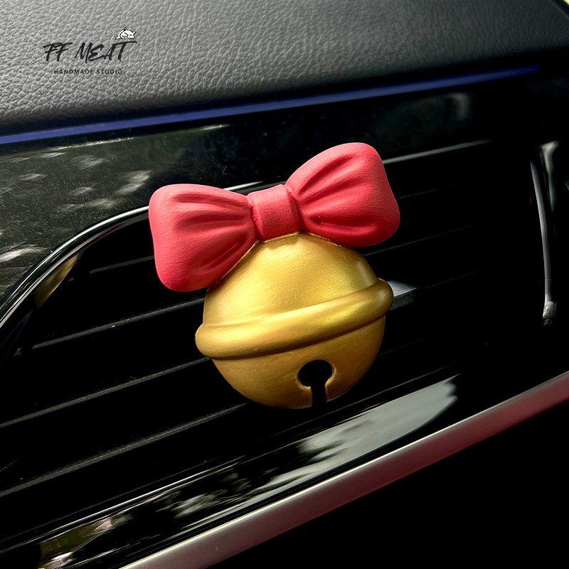 

Automobile Aromatherapy Cute Cartoon Escape Princess Bowknot Bell Car Air Outlet Fragrant Stone Solid Perfume Decoration Bow Bell (Essential Oil 5ml)