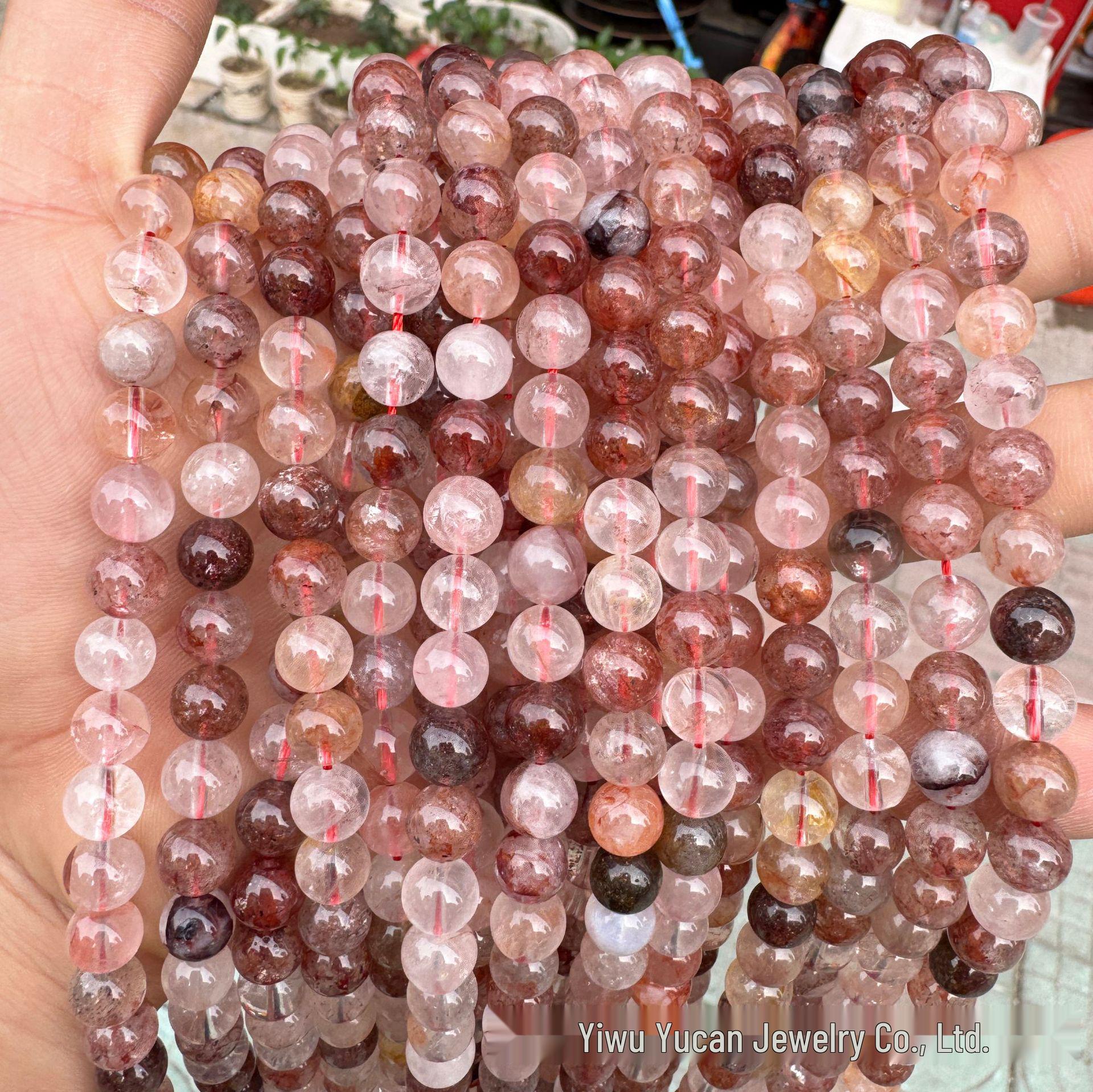 Natural Red Tiger Eye Adhesive Round Crystal Beads for DIY Crafts. 4mm (~88 beads)