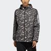 Adidas Camo Full-Zip Hooded Sports Jacket Men Jackets Deep-Earth-Brown EH3801